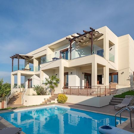 Family Villa Rousa In Rethymno With Pool, Bbq And Kids Area Loutra  ภายนอก รูปภาพ