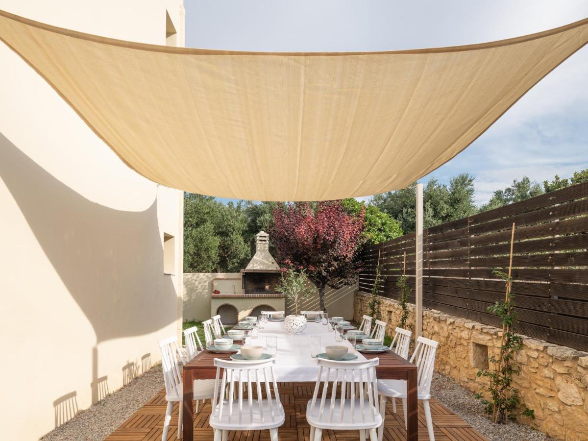 Family Villa Rousa In Rethymno With Pool, Bbq And Kids Area Loutra  ภายนอก รูปภาพ